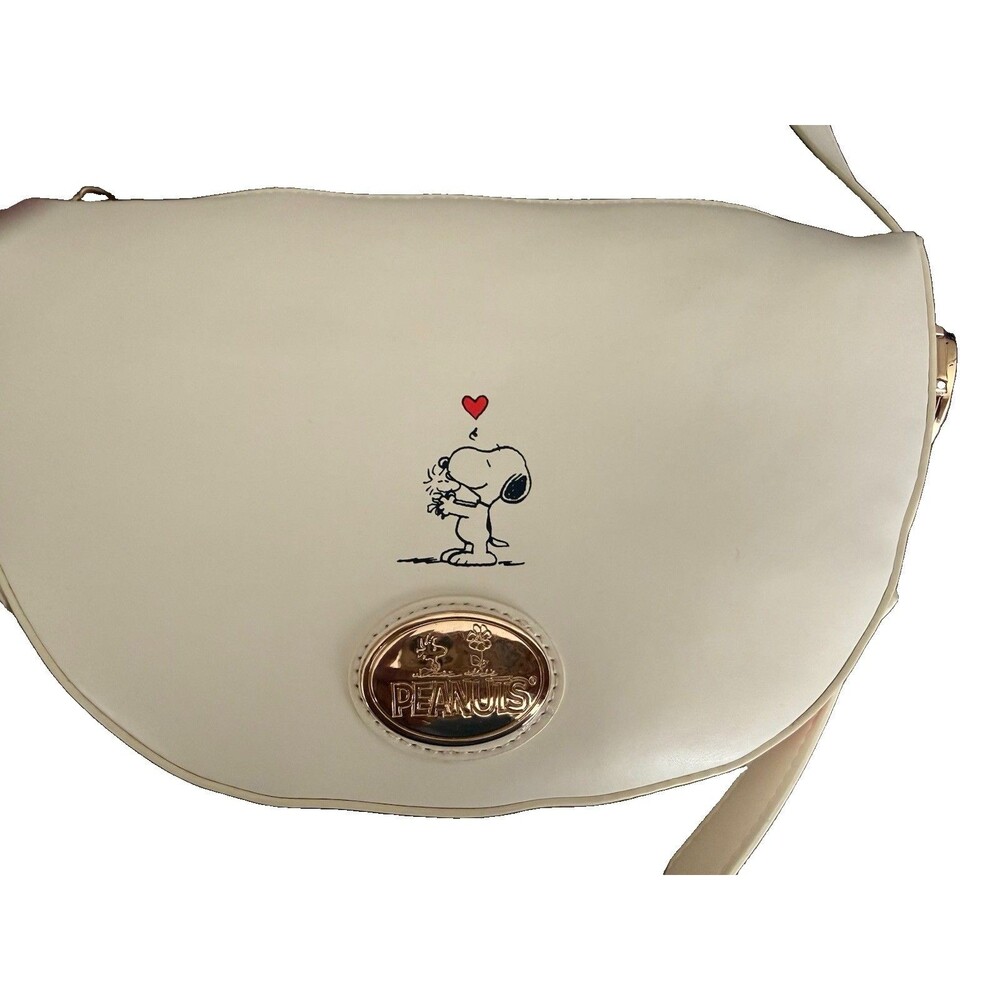 Peanuts Snoopy Crossbody Bag Heart Valentines Purse Licensed New - Picture 4 of 7